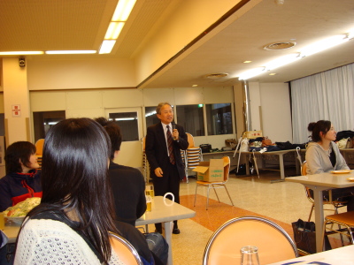 コース長原田先生の挨拶。Gooo 〜。