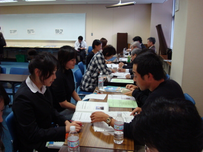 後期大学院説明会の様子。